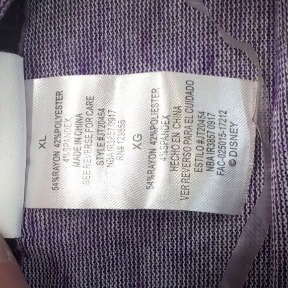 Disney Parks Mickey & Minnie Purple Raglan Sweatshirt Women’s XL Soft Stretch - Picture 3 of 4